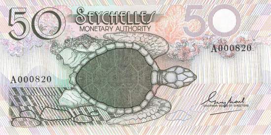 Seychellen p.25 50 Rupees 1979